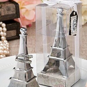 Eiffel Tower Chrome Metal Ring Holder