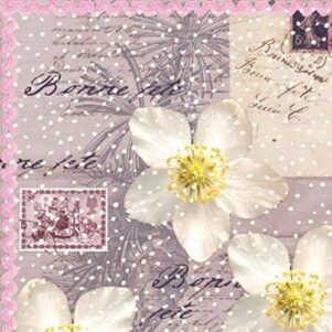 Napkin/Luncheon -"Bonne Fete"