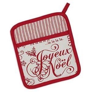 Potholder - "Joyeux Noel" Vintage Christmas Design by DII