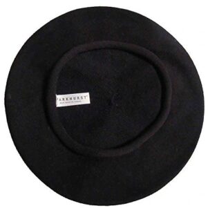 Classic French 11" Diameter Artist's Beret (Adult)- 100% Cotton - Black