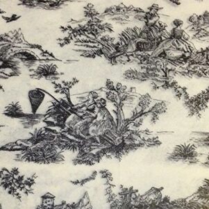 Gift Wrap Tissue - French Toile Design - Black on cream/tan tissue (30Ct)