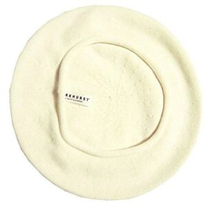 Classic French 11" Diameter Artist's Beret (Adult)- 100% Cotton - Natural/Ivory