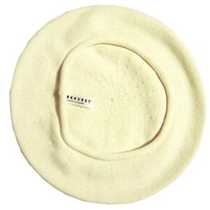 Classic French Beret (Adult)- 100% Cotton - Natural/Ivory - 10" Diameter Across Top