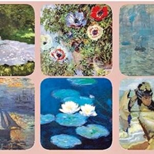 Coasters - Set of 6, Assorted Images Edition 2 by Claude Monet - Cork Backed