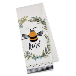 Bumble Bee Kind Embellished Towel - 100% Cotton 18 x 28 - Design Imports