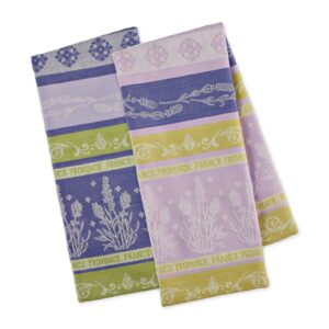 Set of 2 - Provence Lavender Jacquard Dishtowels - Design Imports - 18" x 28"