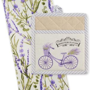 Potholder & Dishtowel Gift Set - Provence Lavender - Design Imports