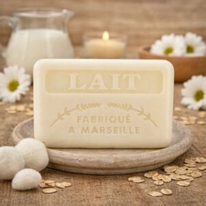 French Milled Soap - Milk (Lait) - 125g All Natural Imported