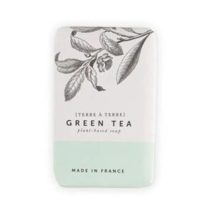 French Green Tea Soap by Terre À Terre - 7oz 200g - Imported