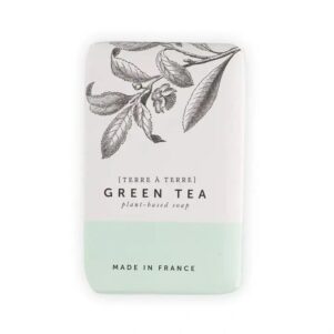French Green Tea Soap by Terre À Terre - 7oz 200g - Imported