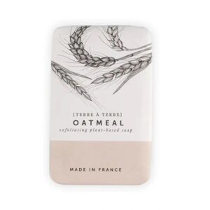 French Oatmeal Exfoliating Soap by Terre À Terre - 7oz 200g - Imported