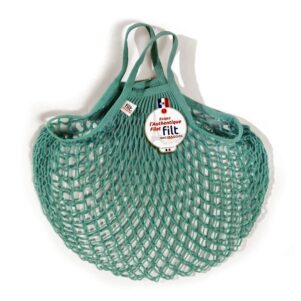 French Market Net Bag - AquaBlue Color- Medium w/Short Handles