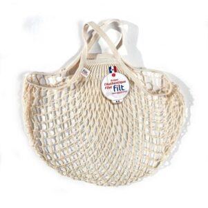French Market Net Bag - Off White/Natural Color- Medium w/Short Handles