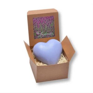 Heart Shaped Soap - Lavender Fragrance by La Lavande - 100g Boxed