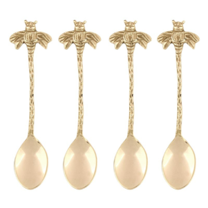 Gold Bee Spoons - Set of Four