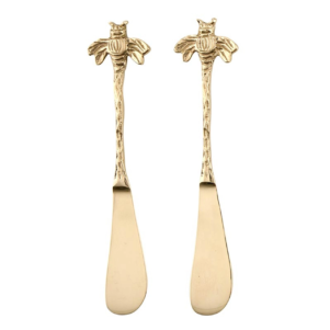 Gold Bee Spreaders - Set of Two