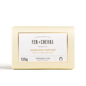 French Bar Soap-Gentle Perfumed - White Tea & Yuzu - 4.41 oz by Fer À Cheval
