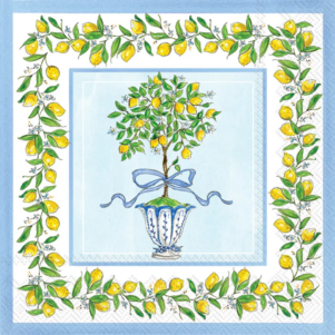 Napkins - Cocktail/Beverage - Lemon Topiary (20ct)